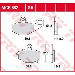 Brzdové destičky MCB662SH