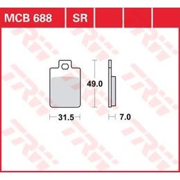 Brzdové destičky MCB688