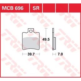 Brzdové destičky MCB696SR