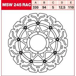Brzdový kotouč plovoucí MSW245RAC