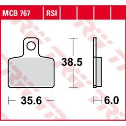 Brzdové destičky MCB767RSI