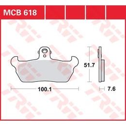 Brzdové destičky MCB618