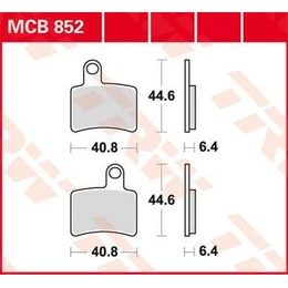 Brzdové destičky MCB852