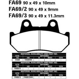 EBC FA69/2 brzdové destičky