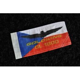 Moto česká vlaječka GOLDWING GL 1800 malá