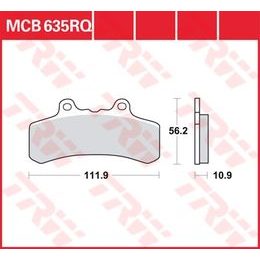 Brzdové destičky MCB635RQ