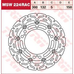 RACING Brzdový kotouč plovoucí MSW224RAC