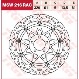 RACING Brzdový kotouč plovoucí MSW216RAC