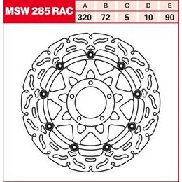 Brzdový kotouč plovoucí MSW285RAC