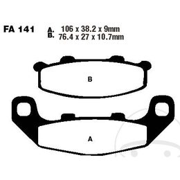 EBC FA141 brzdové destičky pro Kawasaki GPZ, KR-1, KR-1S, ZR, Suzuki RGV