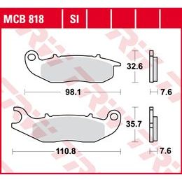 Brzdové destičky MCB818SI
