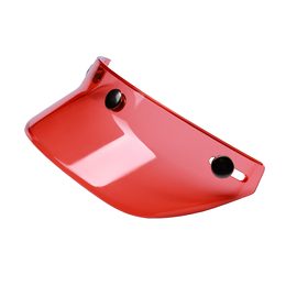 Štít HIP červené pro JET přilby s 3 patentky
