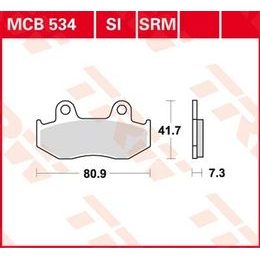 Brzdové destičky MCB534SRM