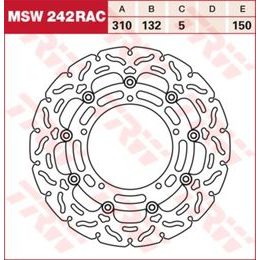 RACING Brzdový kotouč plovoucí MSW242RAC