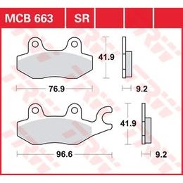Brzdové destičky MCB663