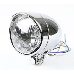 SHIN YO Chrome headlight BULLET LONG with visor