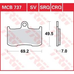 Brzdové destičky MCB737CRQ