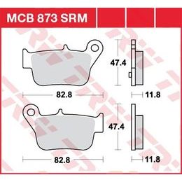 Brzdové destičky MCB873SRM