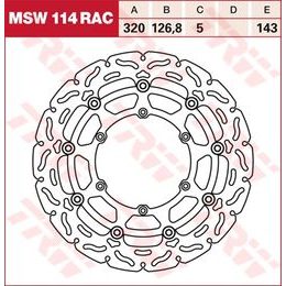 RACING Brzdový kotouč plovoucí MSW114RAC