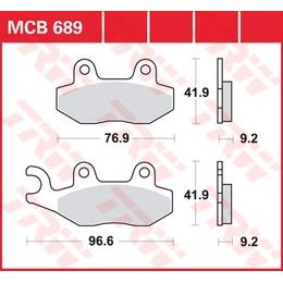 Brzdové destičky MCB689