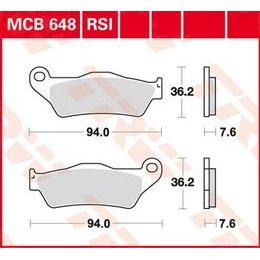 Brzdové destičky MCB648SRM