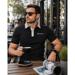 Polo triko CFMOTO - černo-šedé - XS