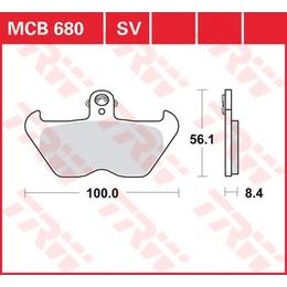 Brzdové destičky MCB680