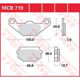 Brzdové destičky MCB719