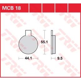 Brzdové destičky MCB018