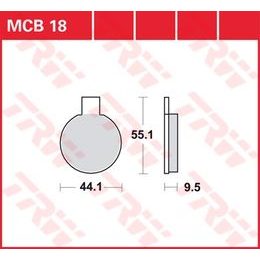 Brzdové destičky MCB018