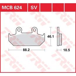 Brzdové destičky MCB624