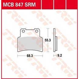 Brzdové destičky MCB847SRM