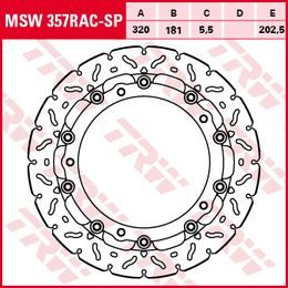 Racing Brzdový kotouč bez homologace MSW357RACSP