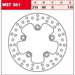Brzdový kotouč MST381