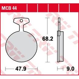 Brzdové destičky MCB044