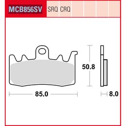 Brzdové destičky MCB856SV