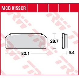 Brzdové destičky MCB815SCR
