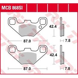 Brzdové destičky MCB868SI