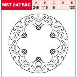 Brzdový kotouč MST247RAC