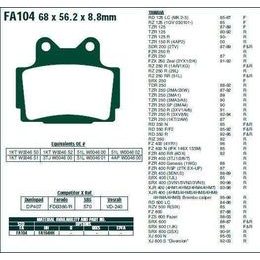 EBC FA104 brzdové destičky