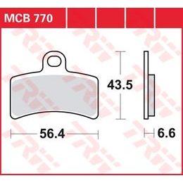 Brzdové destičky MCB770