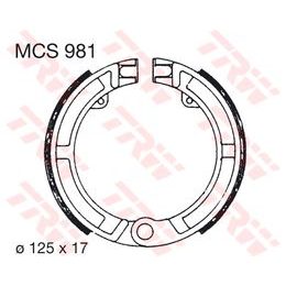 Brzdové pakny MCS981