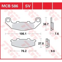 Brzdové destičky MCB586SV