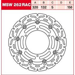 Brzdový kotouč plovoucí MSW262RAC