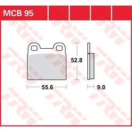 Brzdové destičky MCB095