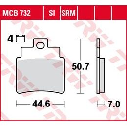 Brzdové destičky MCB732SRM