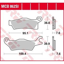 Brzdové destičky MCB862SI