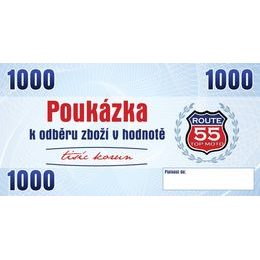 Dárková poukázka v hodnotě 1.000 Kč