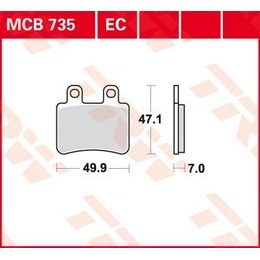 Brzdové destičky MCB735EC