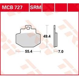 Brzdové destičky MCB727SRM